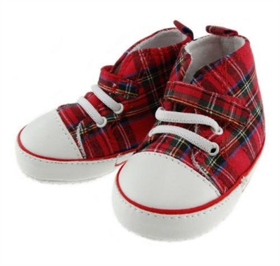 Tartan Hi-Top booties