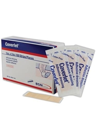 BSN Medical, Coverlet, Adhesive Bandage Strips, 1"x3", Rectangle, 100/BX