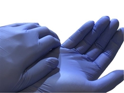 McKesson Confiderm 3.8 Nitrile Exam Gloves, Medium, Blue, P/F, 100/BX 10BX/CS