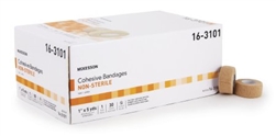 Cohesive Bandage, McKesson, 1" X 5 Yard, Self-adherent Closure, Tan,  30/CS