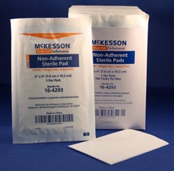 Medi-Pak Performance Non-Adherent Dressing, Nylon/Polyester Blend, 3" x 4", 100/BX, 12BX/CS