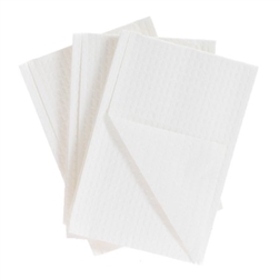 McKesson Procedure Towel Dental Bibs, 13" x 18", 3-Ply, White, 500/CS