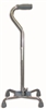 Quad Cane SunmarkÂ® Aluminum 29-1/2 to 38 Inch Chrome, Large Base