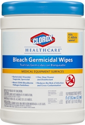 Clorox Germicide Wipes, Pop Up, 6" x 5", 150/PK, 6PK/CS