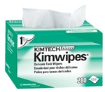 Kimteck Kimwipes, Equipment Wipes, 4.5" x 8.5", Disposable, 280/BX