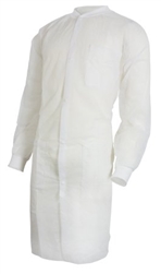 Lab Coat, White Small / Medium, Long Sleeves, Knee Length, 30/CS