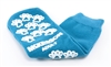 Slipper Socks McKesson Terriesâ„¢ Adult Large Teal Above the Ankle, 1 Pair