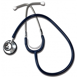 Grafco Dual-Head Stethoscope, Blue