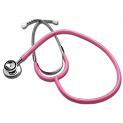 Grafco Dual-Head Stethoscope, Hot Pink