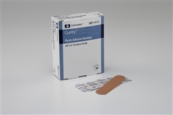 Curity Adhesive Bandage, Strip Plastic, 3" L X 3/4" W, 50/BX