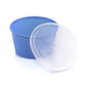 McKesson Denture Cups, 8 oz., Aqua, Snap-On Lid, Single Patient Use, 250/CS