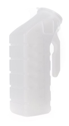 Male Urinal McKesson 32 oz. / 1000 mL With Cover, Single Patient Use, 6/pk, 8pk/cs