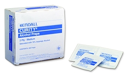 Kendall Curity Alcohol Prep Pad, Medium, Sterile, 200/BX, 20BX/CS