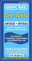 Geri-Lanta Antacid Liquid, Regular Strength, 12 oz, Compares to Mylanta