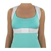 Mabis DMI Posture Corrector Brace, X-Large, 46" to 48", Washable, Unisex, Latex-Free, White