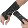Removable Wrist Brace, Palmar Stay, Suede, Left Hand, Black, Small