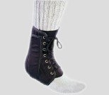 Brace Ankle Support Procare Canvas/ Plastic Large Lace-Up Left or Right Ankle