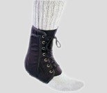 Brace Ankle Support Procare Canvas/ Plastic X-Large Lace-Up Left or Right Ankle