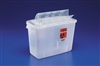 Sharps Container, In-Room, Open-Lid, 12 Quart, Red