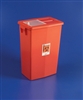 Sharps Container with Sliding Lid, 18 gallon, Red, 5/CS