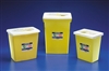 SharpSafety, Chemotherapy Containers with Sliding Lid, 12 Gallon, Yellow