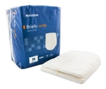 McKesson Ultra Adult Incontinent Brief, Tab Closure, Medium, Disposable, Heavy Absorbency, 16/PK 6 PK/CS