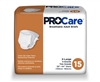 ProCare Adult Incontinent Briefs, Full Mat Body Shaped, 59-64", X-Large, Disposable, Heavy Absorbency, Beige, 15/PK 4PK/CS