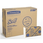 Scott Multi-Fold Paper Towel, 8.1" x 12.4", 175/PK, 25PK/CS