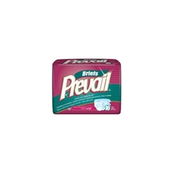 Briefs, Prevail, Full Mat Body Shaped, 45-58", Large, Moderate-Heavy Absorbency, White, 16/PK 4PK/CS