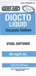 Diocto Liquid, Docusate Sodium Stool Softener, 50 mg, 16 oz, Compares to Colace Liquid