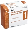 PVP Iodine Prep Swabsticks, Cotton Wood, 4 ", 1/EA, 50/BX, 10BX/CS