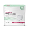 McKesson Adult Absorbent Underwear, Super Plus, Pull On with Tear Away Seams, Unisex, X-Large, Moderate Absorbency, 14/PK 4 PKS/CS