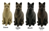 Elite Cat Cremation Urn | Black | Fawn | Sable | Tabby