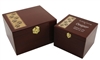 Paw Print Memory Chest Cremation Urn | Cherry