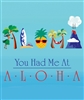 medium tote bag with aloha graphic on it