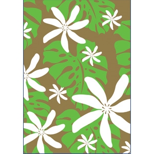 Monstera Nui Green/Gold Foil Note Cards
