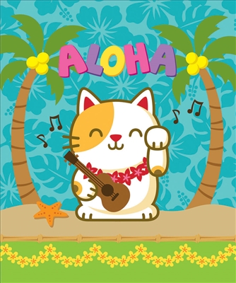 Lucky Cat (Aloha) Medium Tote