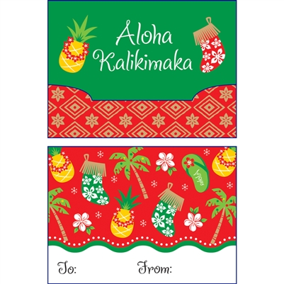 Hawaiian Holiday Gift Card Holder
