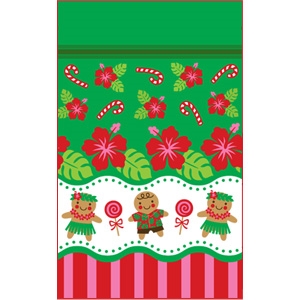 Gingerbread Hula Small Stand Up Zipper Pouches