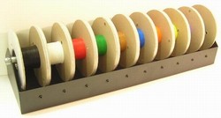 Wire Caddy with UL1007/1569 Wire, 22 AWG x 10 colors @ 250 feet each. Item# 00-WFC-2210-250