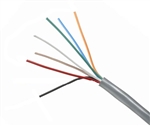 7 Conductor 18 AWG, 300 or 600 Volt Instrumentation Cable, Gray PVC, 500 feet. Item # 90-4110-0500