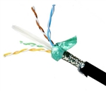 DataMax Extreme Ethernet Cat 6a, Hi Flex â€“ 26 AWG, 4 pair, shielded, PUR, Black, 1000 Ft. Item# 90-5919-1000