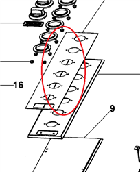 PE010173 36" Control Panel Insert