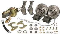 CPP 1955 1956 1957 Chevy Drop Spindle Complete Front Brake Kit