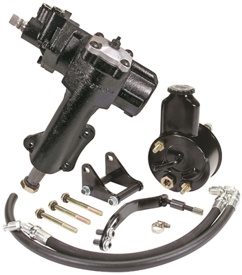 CPP 1955 1956 1957 Chevy Power Steering Conversion Kits 1955 1956 1957, With 500 Series Box And Side Mounts, Kit