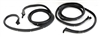 1956-1957 Chevy Front Door Weatherstrip Seals with Molded Ends, 4-Dr Hardtop