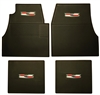 1955 1956 1957 Chevy Floor Mats with Crest Logo, Black