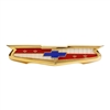 1957 Chevy Trunk Emblem - Bel Air w/ 6 Cyl Gold