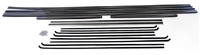 1955 1956 1957 Chevy Window Fur Channel Weatherstrip Kit, 2-Dr Station Wagon (OS)