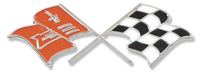 Fuel Injection Flags Emblem - 1957 Chevy